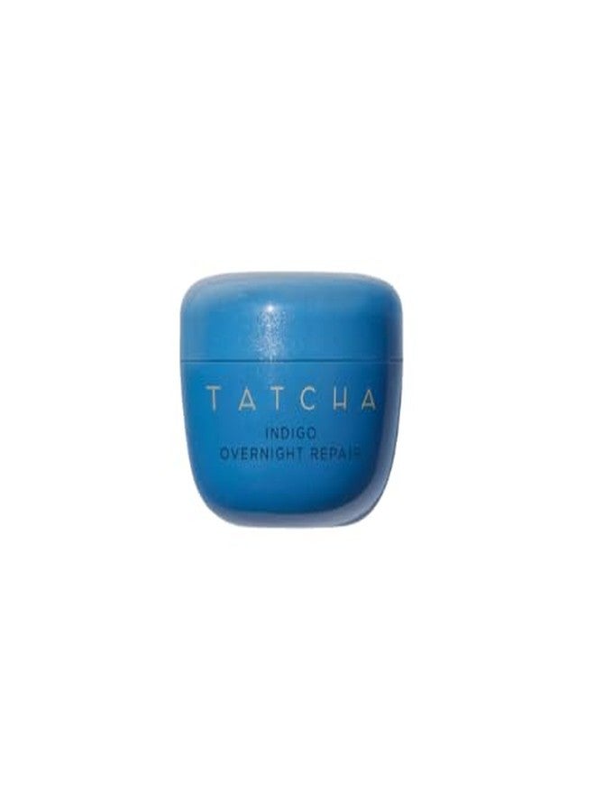 TATCHA Indigo Overnight Repair, Travel-Sized | Mini Redness Reducing, Barrier Reparing Cream - Calm Irritation and Improve Skin Barrier for Sensitive and Eczema-Prone Skin | 15 ml / 0.5 fl. oz. - Image 1